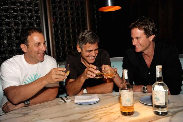 Από αριστερά: Michael Meldman, George Clooney, και Rande Gerber